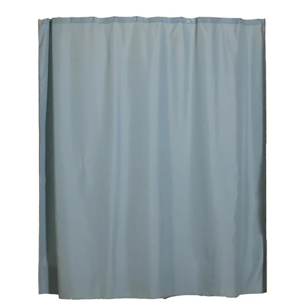 4/$20 - Solid Polyester Shower Curtain Liner in Ocean I 72-in L